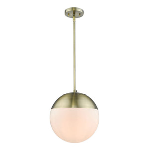 Golden - 3218-L AB-AB - One Light Pendant - Dixon AB - Aged Brass