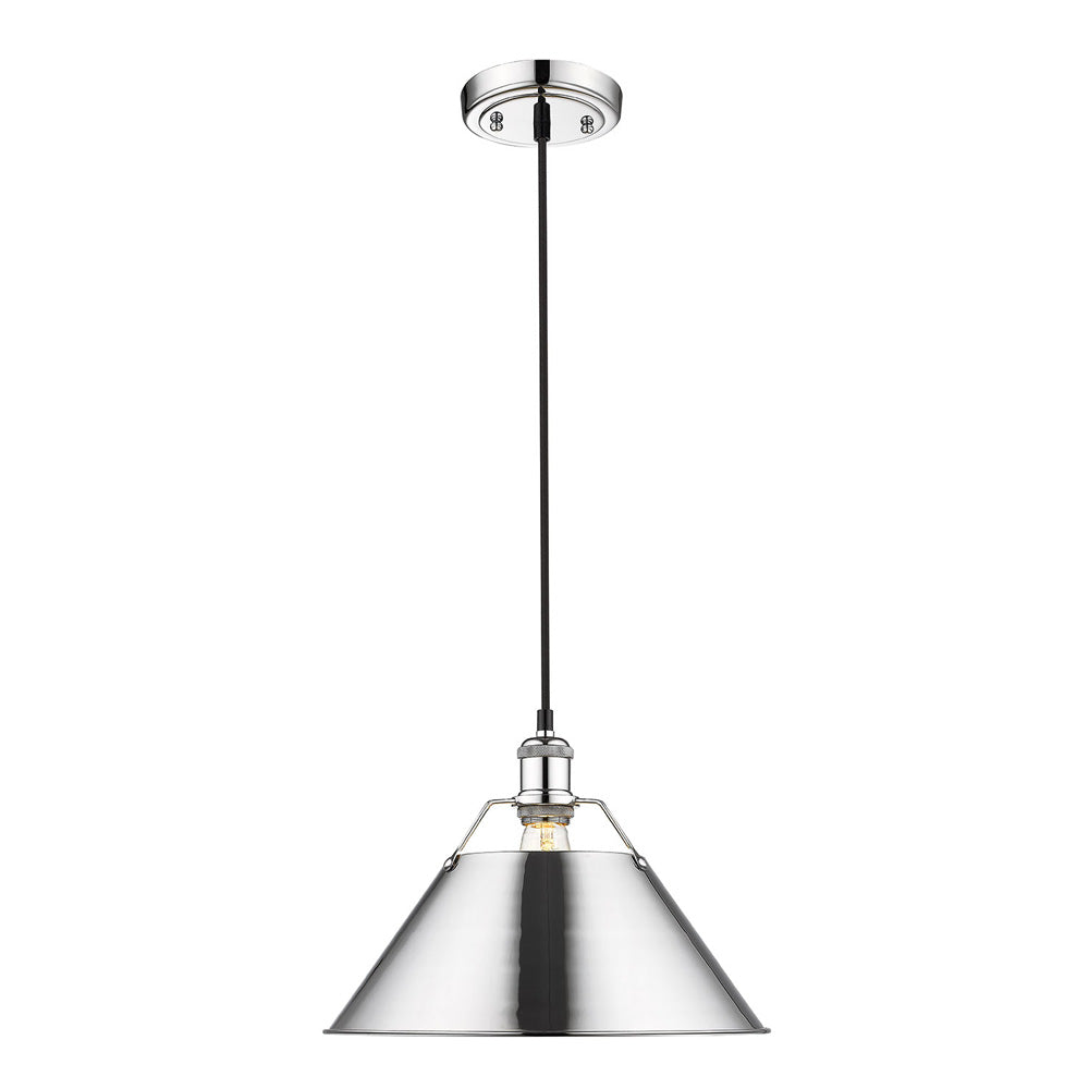 Golden - 3306-L CH-CH - One Light Pendant - Orwell CH - Chrome