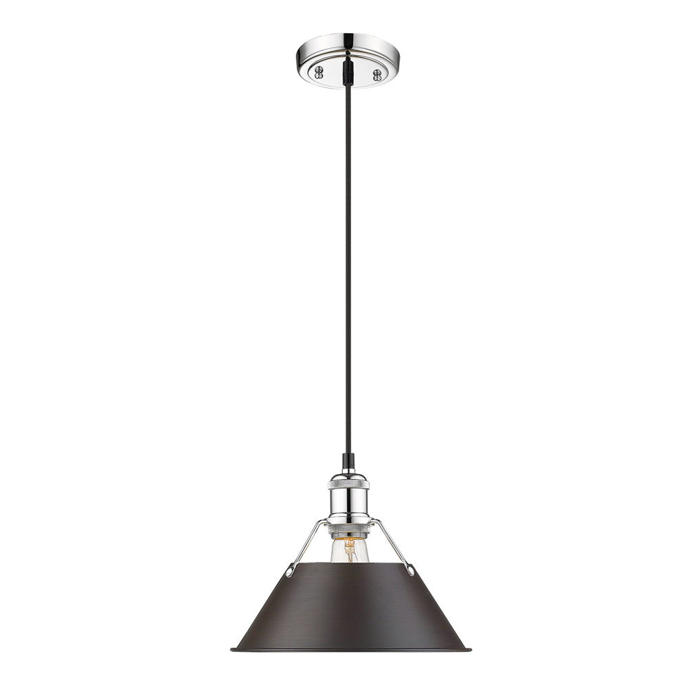 Golden - 3306-M CH-RBZ - One Light Pendant - Orwell CH - Chrome