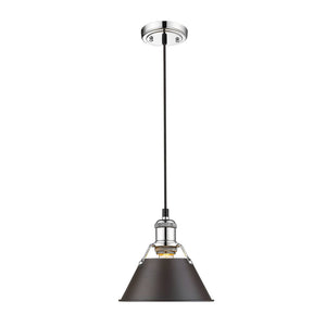 Golden - 3306-S CH-RBZ - One Light Mini Pendant - Orwell CH - Chrome