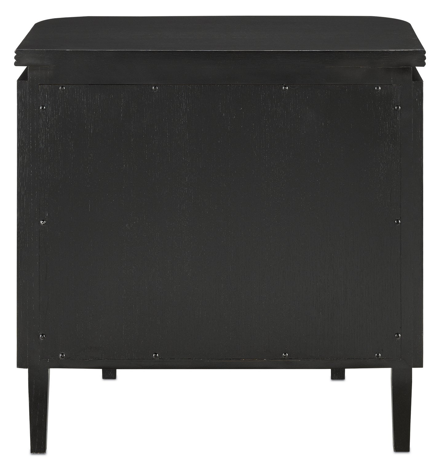 Currey and Company - 3000-0098 - Nightstand - Briallen - Caviar Black/Antique Brass