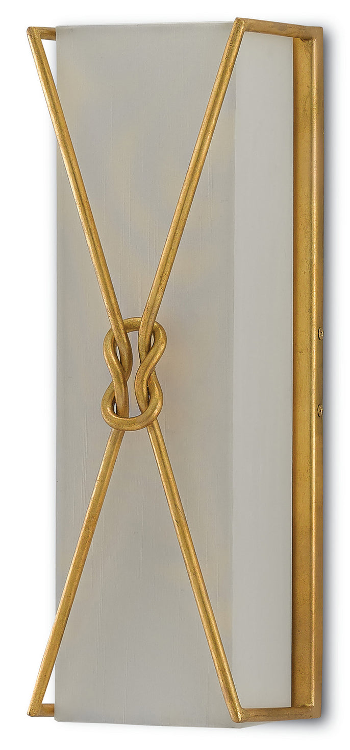 Currey and Company - 5000-0078 - One Light Wall Sconce - Ariadne - Contemporary Gold Leaf