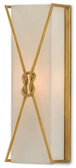 Currey and Company - 5000-0078 - One Light Wall Sconce - Ariadne - Contemporary Gold Leaf