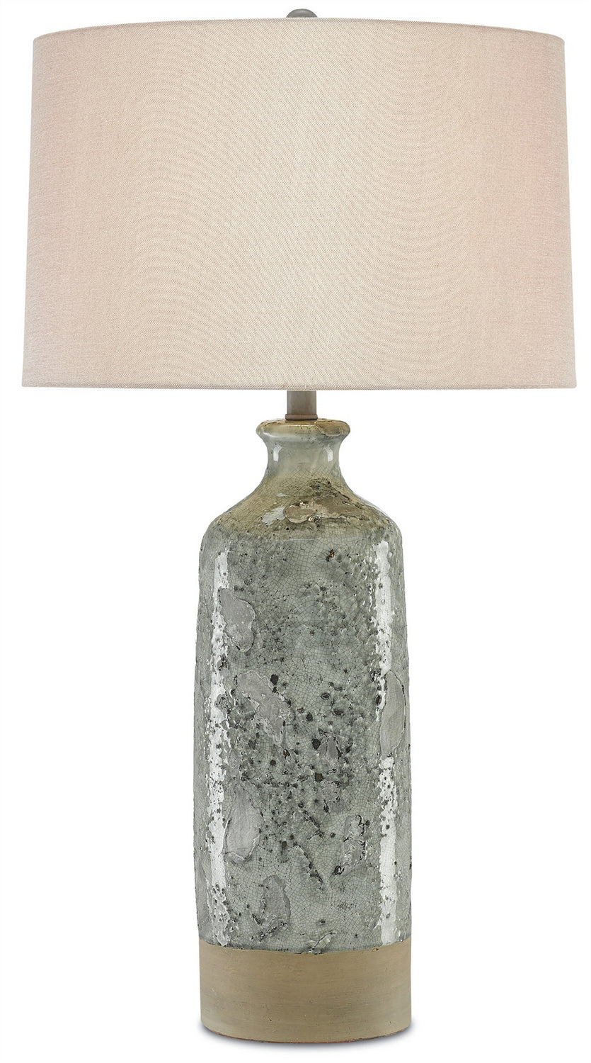 Currey and Company - 6000-0208 - One Light Table Lamp - Stargazer - Celadon Crackle/Gray