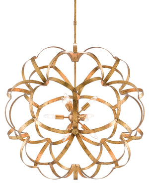 Currey and Company - 9000-0259 - Nine Light Chandelier - Sappho - Autumn Gold