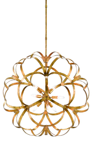 Currey and Company - 9000-0259 - Nine Light Chandelier - Sappho - Autumn Gold