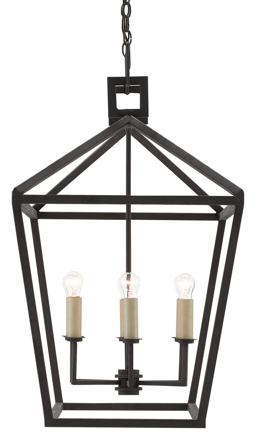 Currey and Company - 9000-0289 - Six Light Lantern - Denison - Molé Black