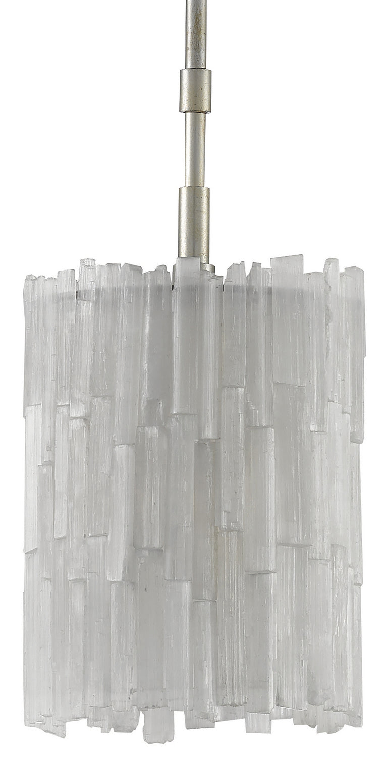 Currey and Company - 9000-0344 - One Light Pendant - Aviva Stanoff - Natural/Chinois Silver Leaf