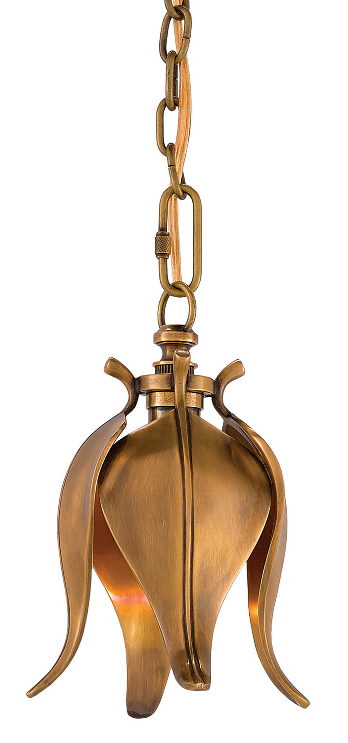 Currey and Company - 9000-0347 - One Light Pendant - Iota - Vintage Brass