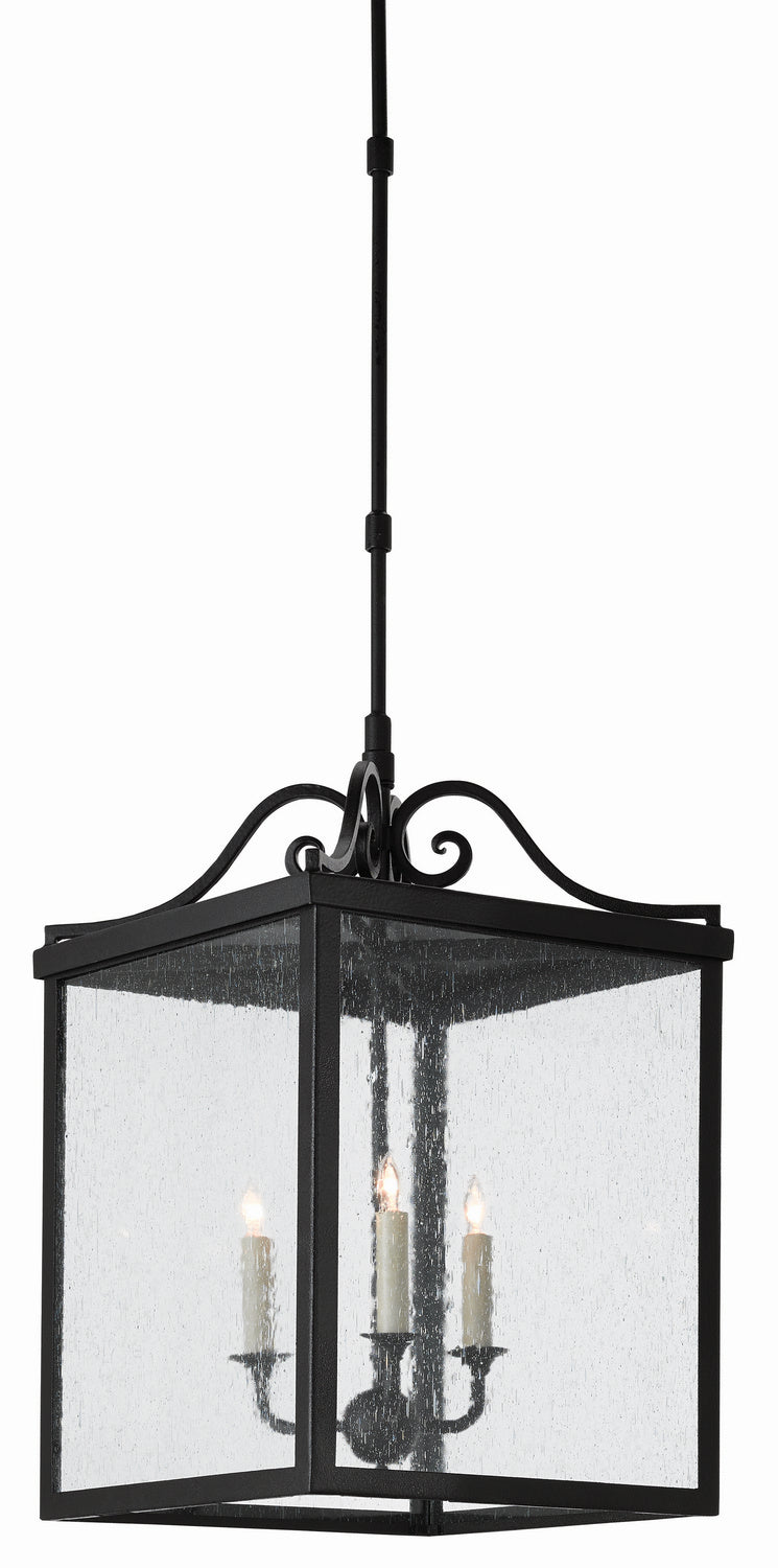 Currey and Company - 9500-0006 - Three Light Outdoor Lantern - Giatti - Midnight