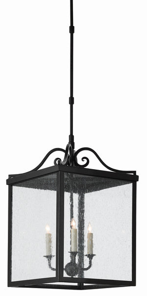 Currey and Company - 9500-0006 - Three Light Outdoor Lantern - Giatti - Midnight