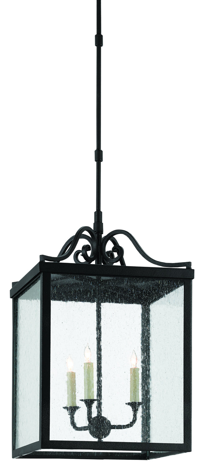 Currey and Company - 9500-0006 - Three Light Outdoor Lantern - Giatti - Midnight