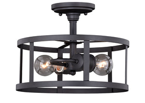 Vaxcel - C0186 - Two Light Pendant - Akron - Oil Rubbed Bronze