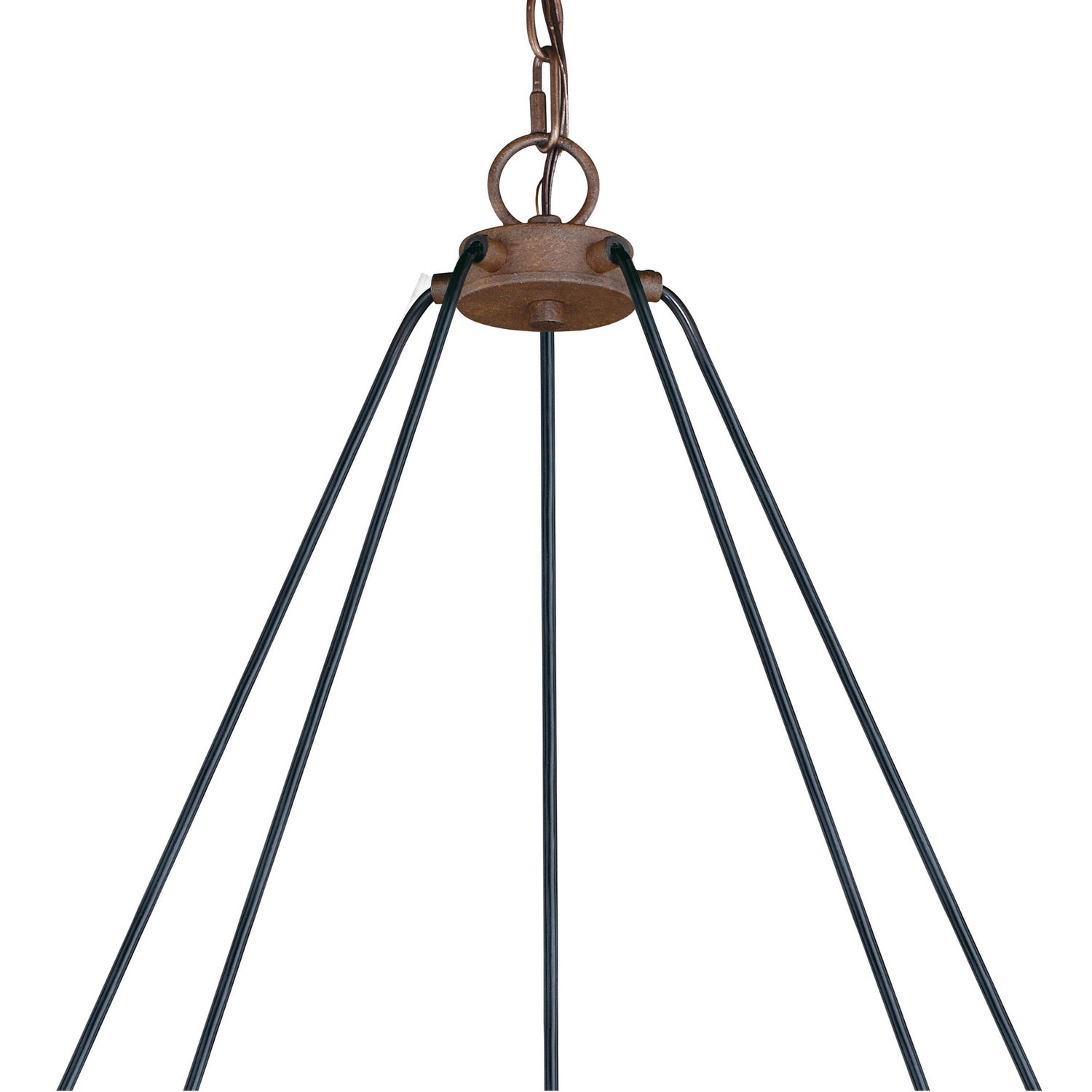 Vaxcel - H0198 - Five Light Chandelier - Milone - Textured Rustic Bronze