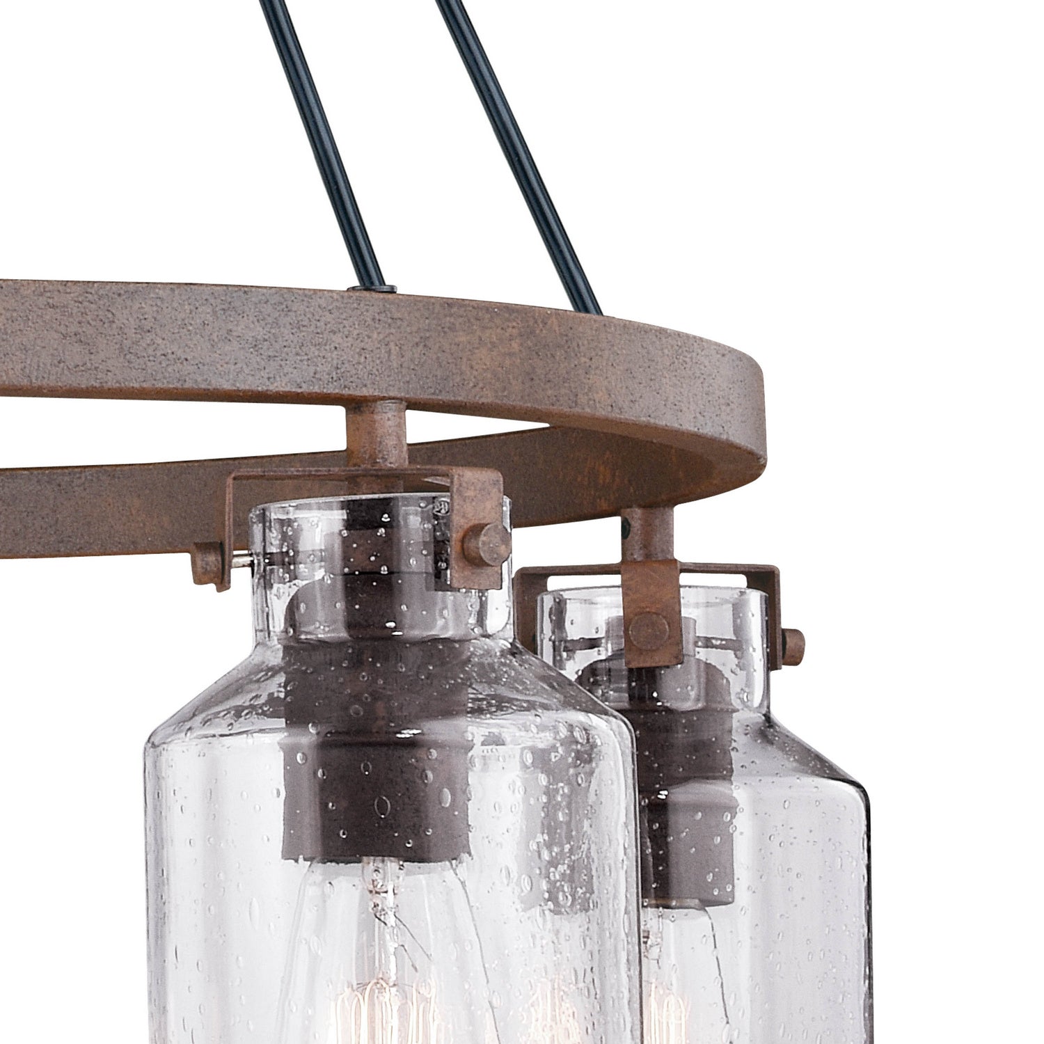 Vaxcel - H0198 - Five Light Chandelier - Milone - Textured Rustic Bronze