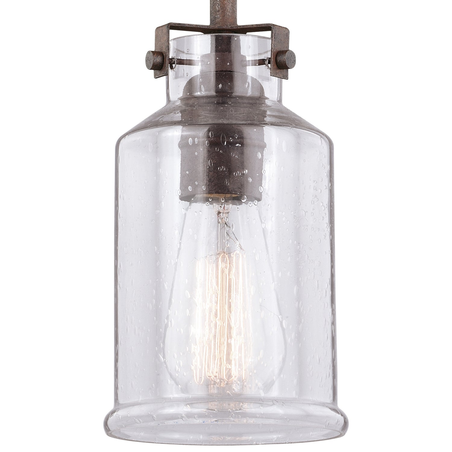 Vaxcel - P0259 - One Light Mini Pendant - Milone - Textured Rustic Bronze