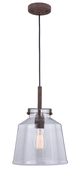 Vaxcel - P0260 - One Light Pendant - Milone - Textured Rustic Bronze