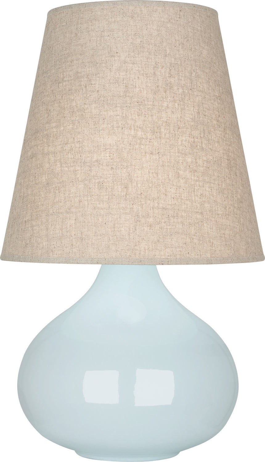 Robert Abbey - BB91 - One Light Accent Lamp - June - Baby Blue Glazed Ceramic