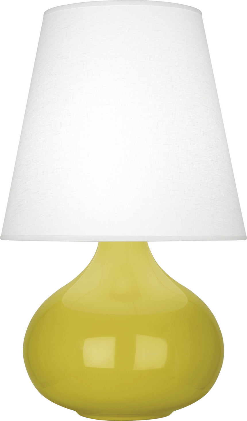 Robert Abbey - CI93 - One Light Accent Lamp - Small June - Citron Glazed Ceramic