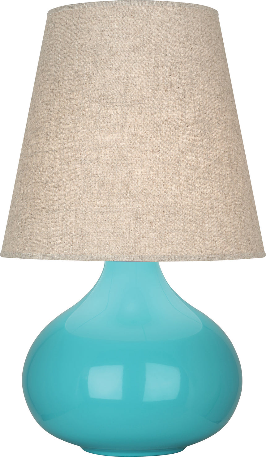 Robert Abbey - EB91 - One Light Accent Lamp - Small June - Egg Blue Glazed Ceramic