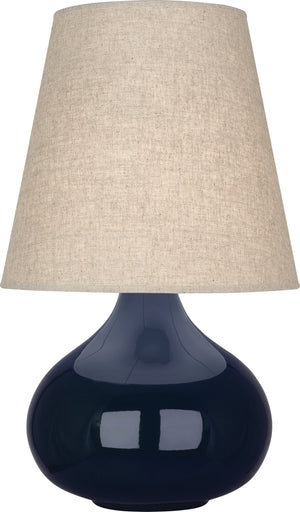 Robert Abbey - MB91 - One Light Accent Lamp - June - Midnight Blue Glazed Ceramic