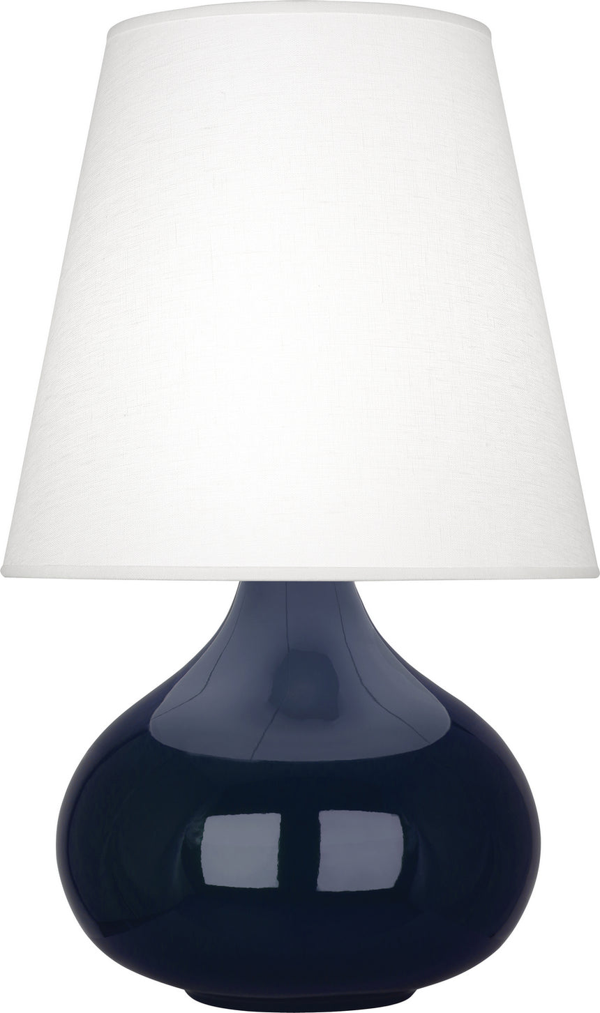 Robert Abbey - MB93 - One Light Accent Lamp - Small June - Midnight Blue Glazed Ceramic