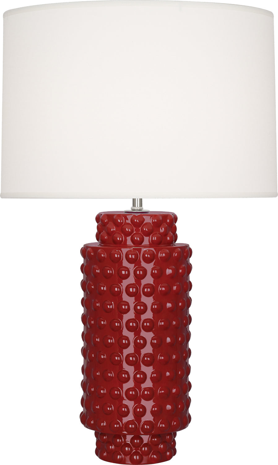 Robert Abbey - OX800 - One Light Table Lamp - Dolly - Oxblood Glazed Textured Ceramic
