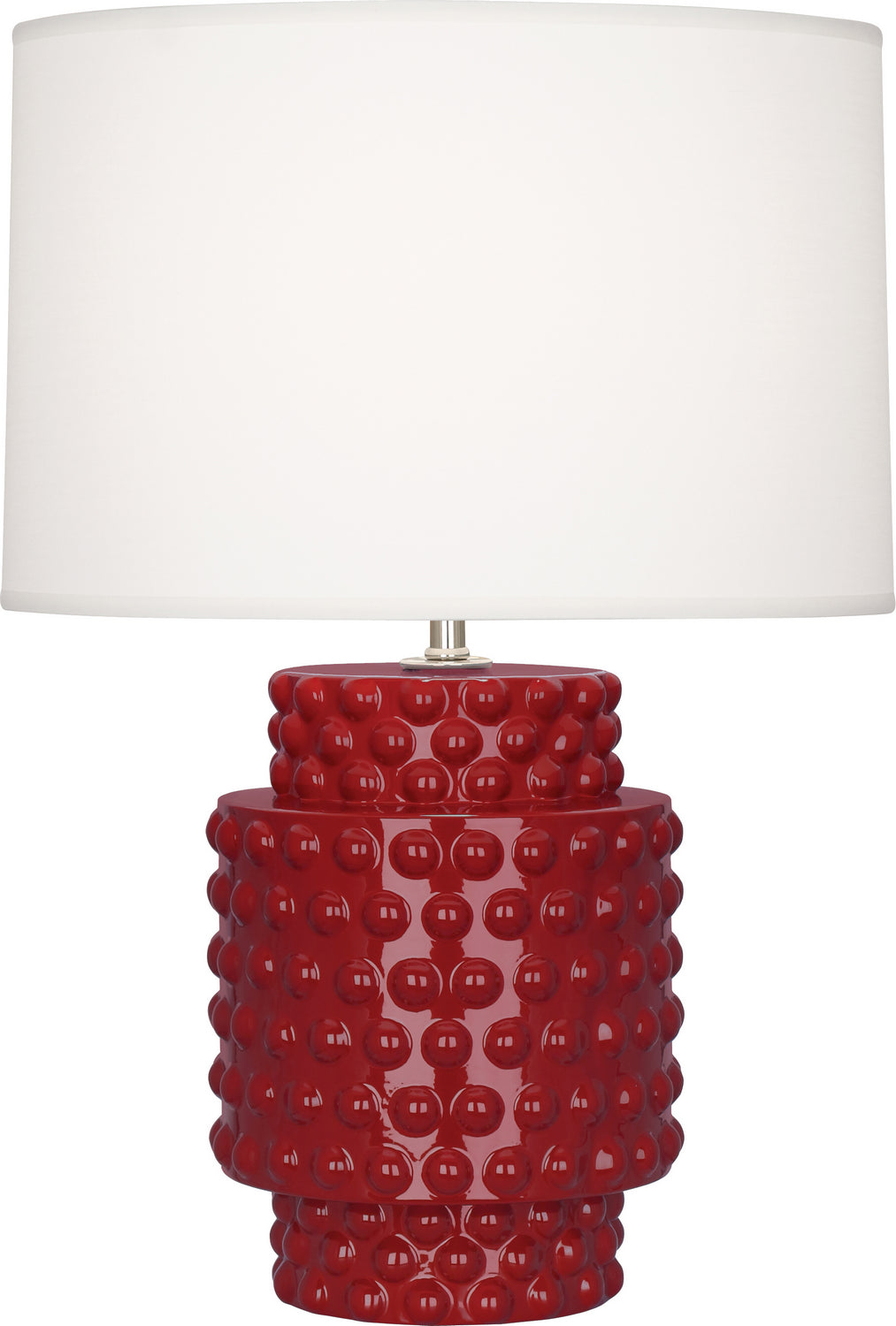 Robert Abbey - OX801 - One Light Accent Lamp - Dolly - Oxblood Glazed Textured Ceramic
