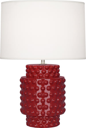 Robert Abbey - OX801 - One Light Accent Lamp - Dolly - Oxblood Glazed Textured Ceramic