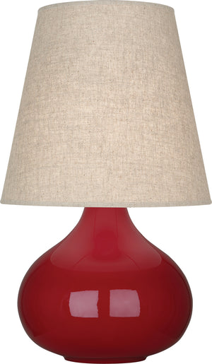 Robert Abbey - OX91 - One Light Accent Lamp - June - Oxblood Glazed Ceramic