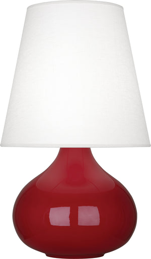 Robert Abbey - OX93 - One Light Accent Lamp - June - Oxblood Glazed Ceramic