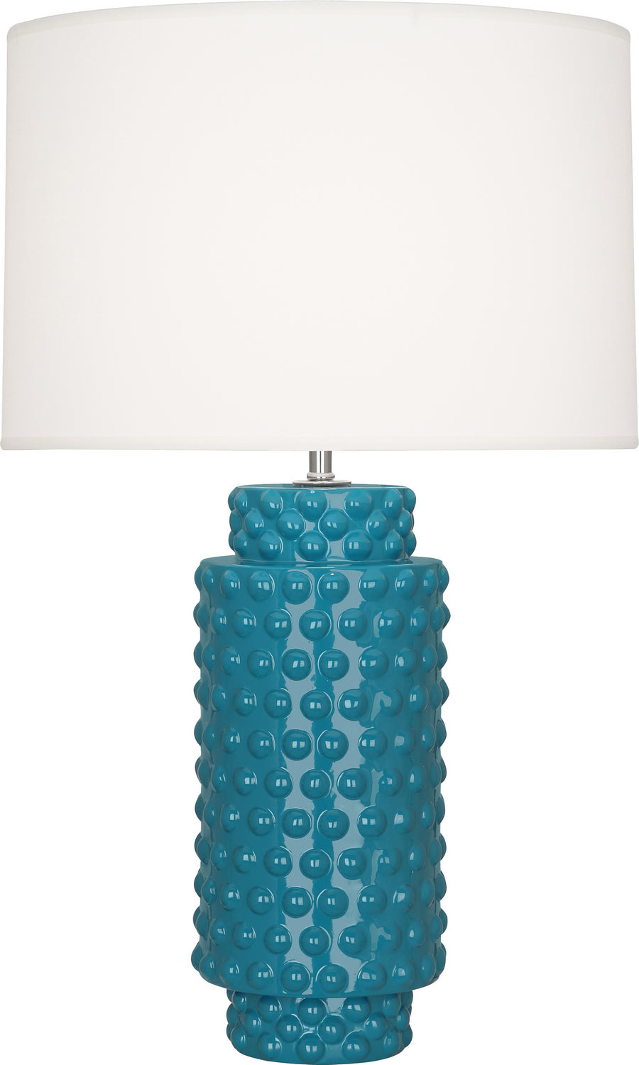 Robert Abbey - PC800 - One Light Table Lamp - Dolly - Peacock Glazed Textured Ceramic