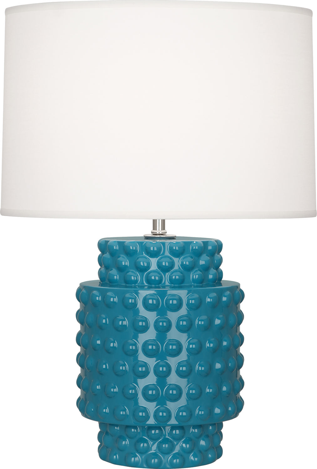 Robert Abbey - PC801 - One Light Accent Lamp - Dolly - Peacock Glazed Textured Ceramic