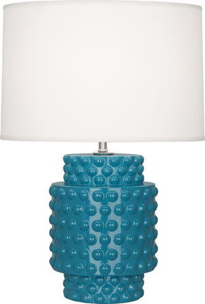 Robert Abbey - PC801 - One Light Accent Lamp - Dolly - Peacock Glazed Textured Ceramic