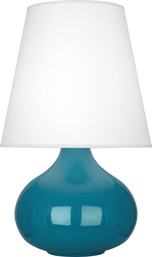 Robert Abbey - PC93 - One Light Accent Lamp - June - Peacock Glazed Ceramic