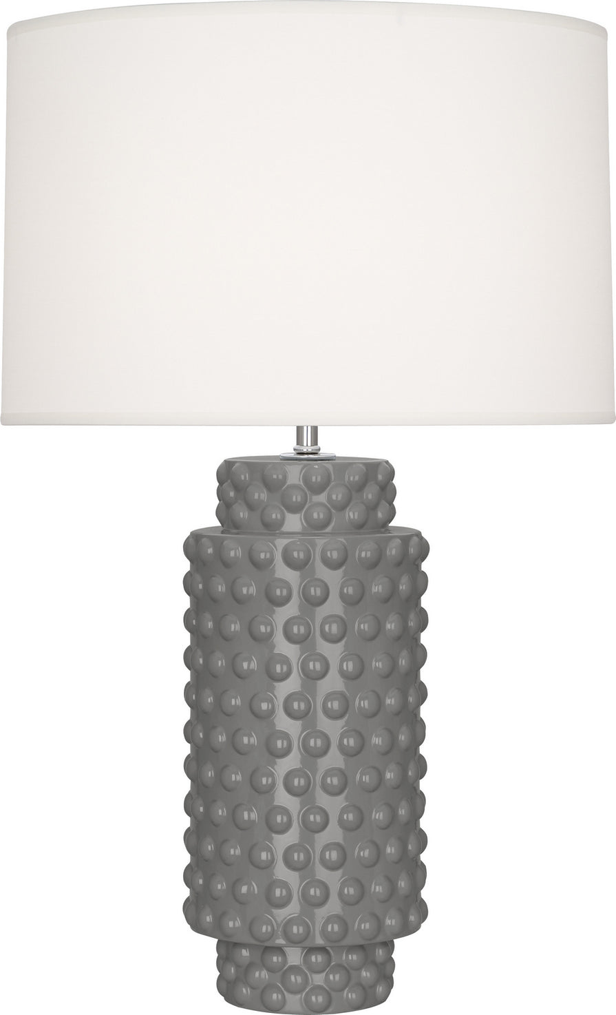 Robert Abbey - ST800 - One Light Table Lamp - Dolly - Smokey Taupe Glazed Textured Ceramic
