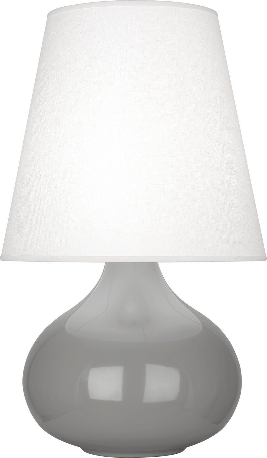 Robert Abbey - ST93 - One Light Accent Lamp - Small June - Smoky Taupe Glazed Ceramic