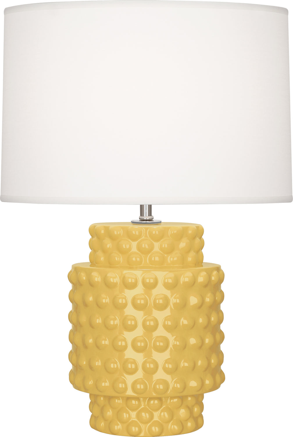 Robert Abbey - SU801 - One Light Accent Lamp - Small Dolly - Sunset Yellow Glazed Textured Ceramic