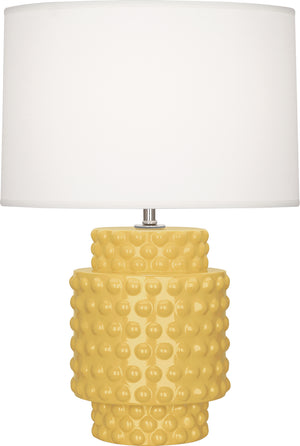 Robert Abbey - SU801 - One Light Accent Lamp - Dolly - Sunset Yellow Glazed Textured Ceramic