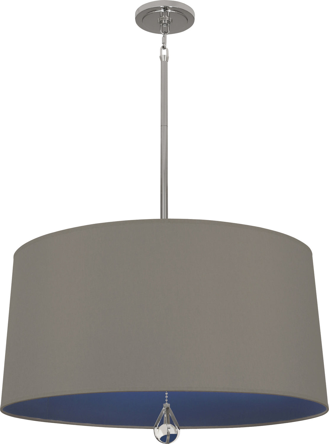 Robert Abbey - WB329 - Three Light Pendant - Williamsburg Custis - Polished Nickel