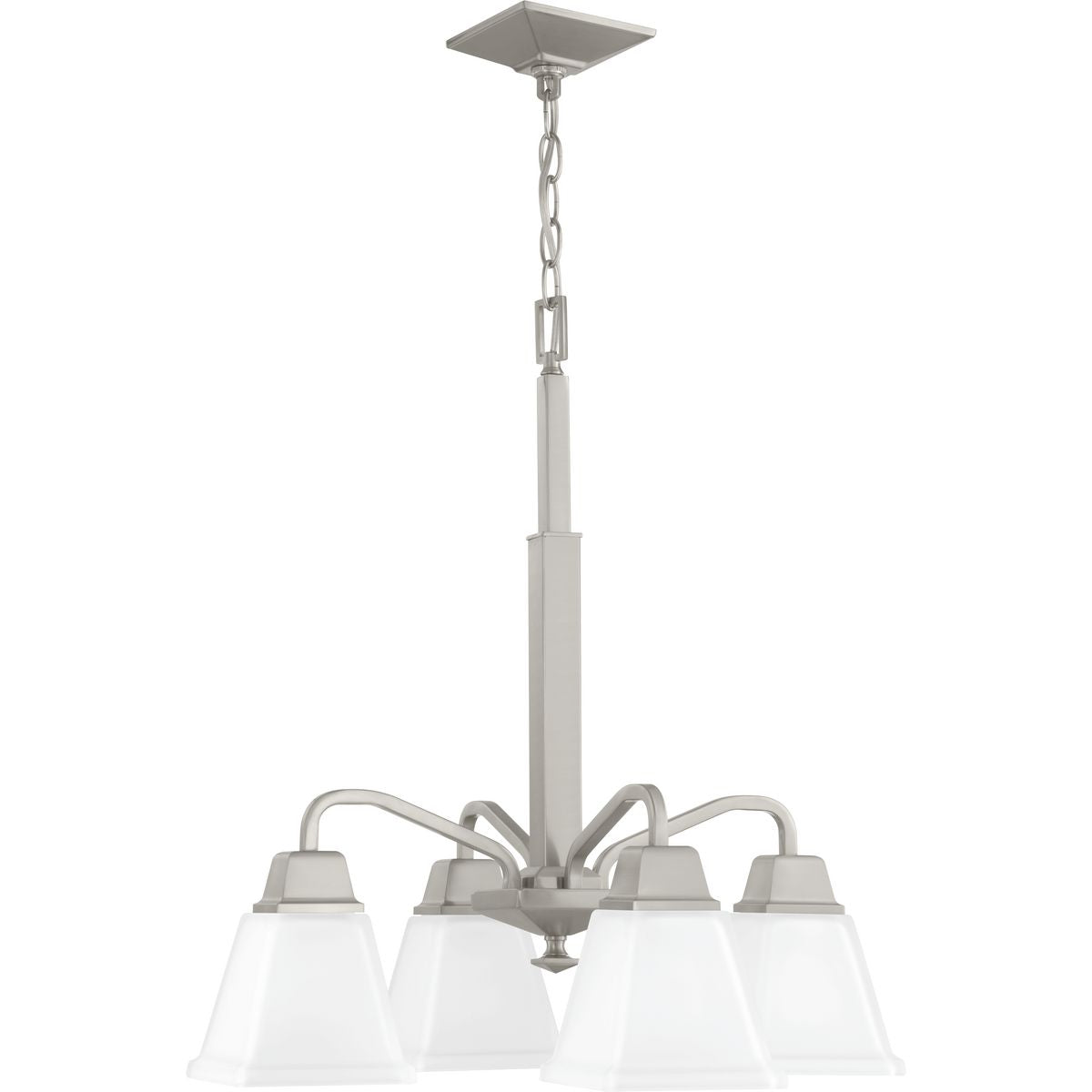 Progress Lighting - P400118-009 - Four Light Chandelier - Clifton Heights - Brushed Nickel