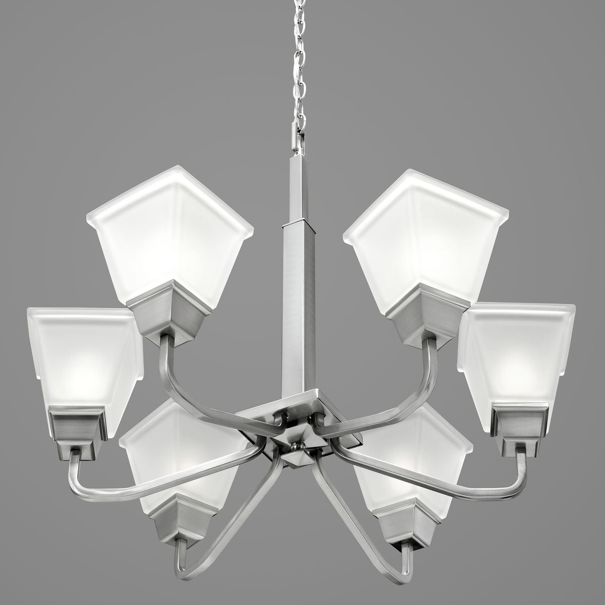 Progress Lighting - P400119-009 - Six Light Chandelier - Clifton Heights - Brushed Nickel