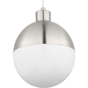 Progress Lighting - P500147-009-30 - LED Pendant - Globe Led - Brushed Nickel