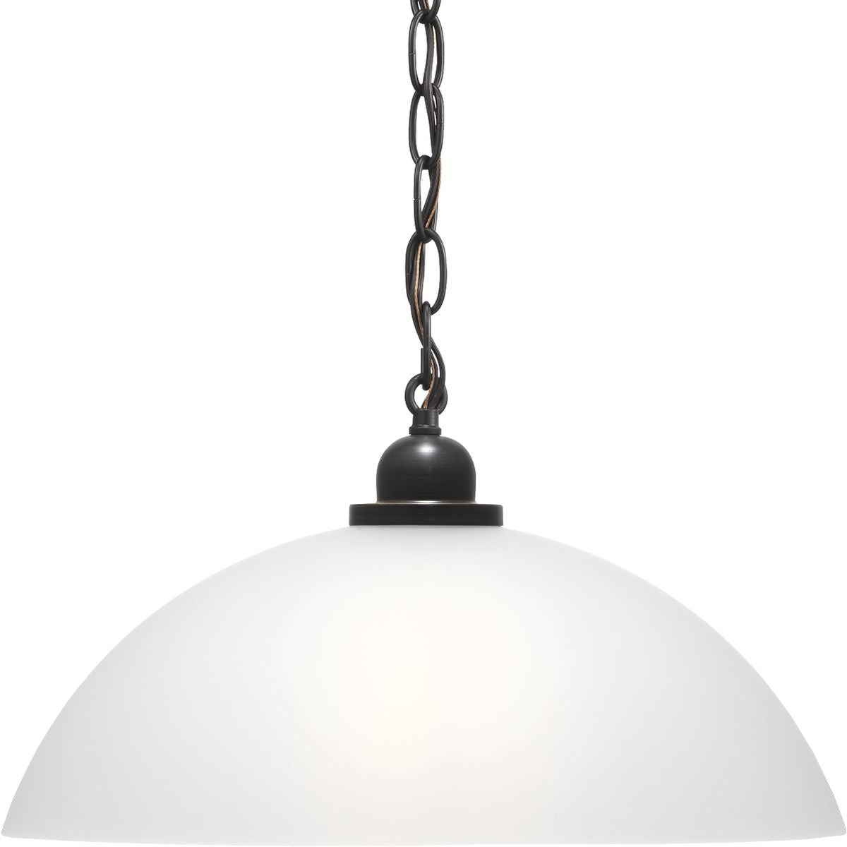 Progress Lighting - P500149-020 - One Light Pendant - Classic Dome Pendant - Antique Bronze