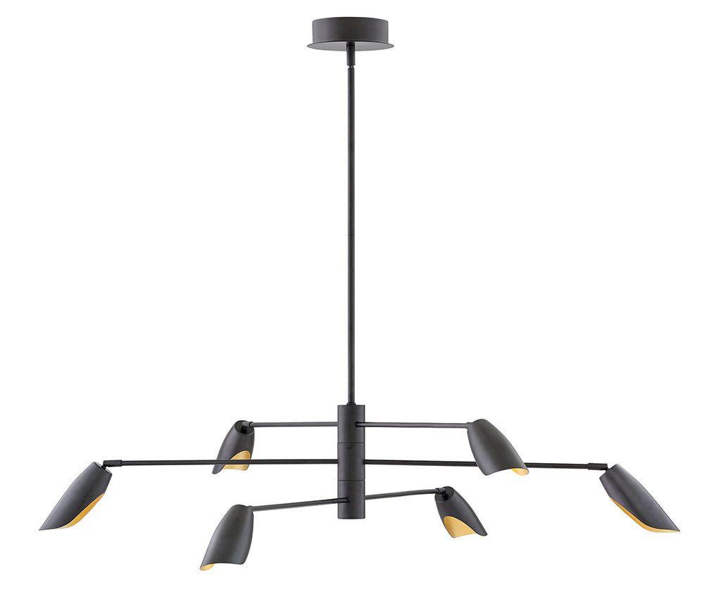 Fredrick Ramond - FR35806BLK - LED Chandelier - Bowery - Black