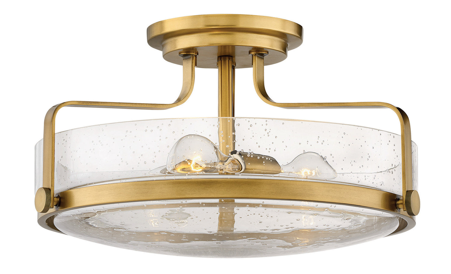 Hinkley - 3643HB-CS - LED Semi-Flush Mount - Harper - Heritage Brass