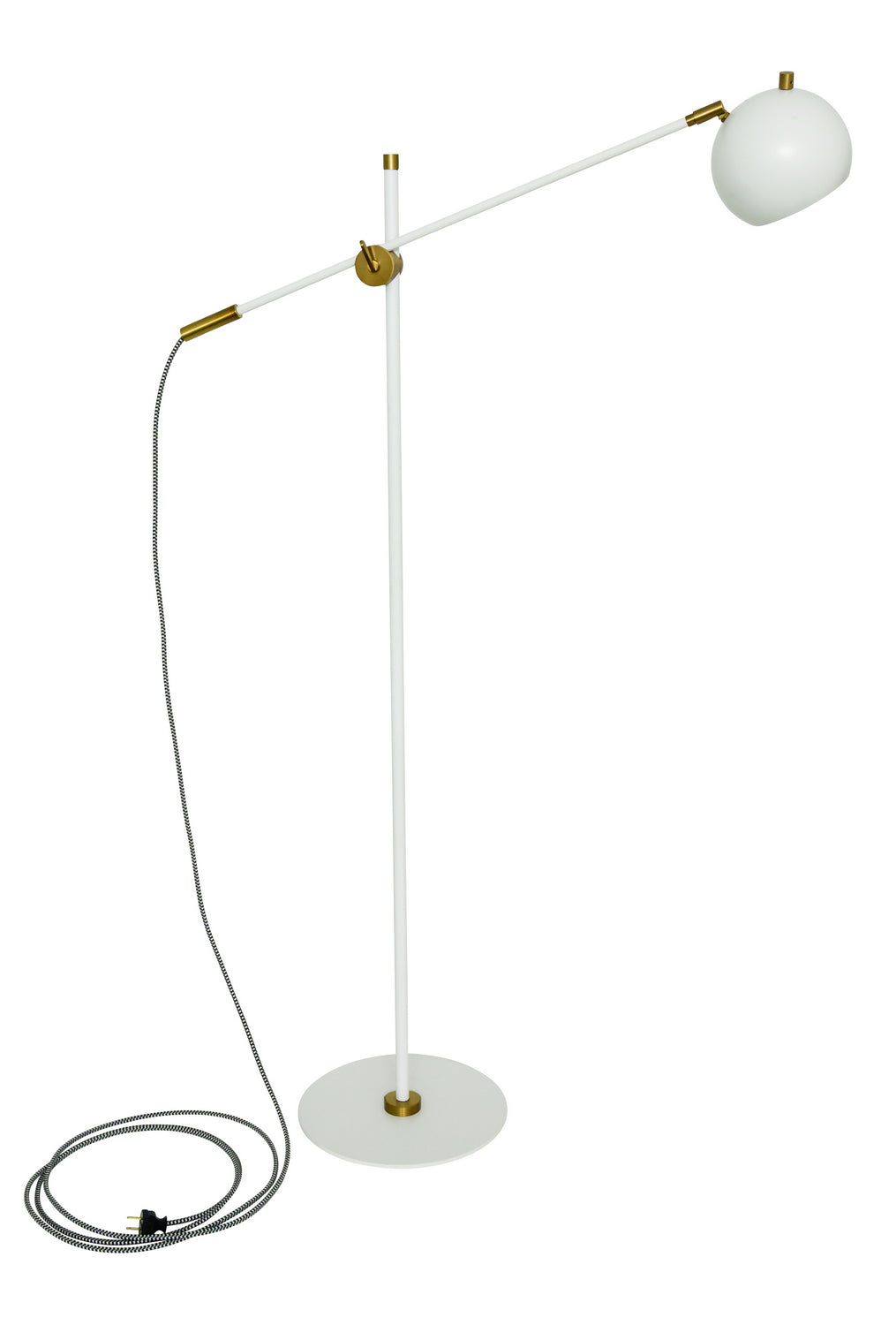 House of Troy - OR700-WTWB - LED Floor Lamp - Orwell - White/Weathered Brass