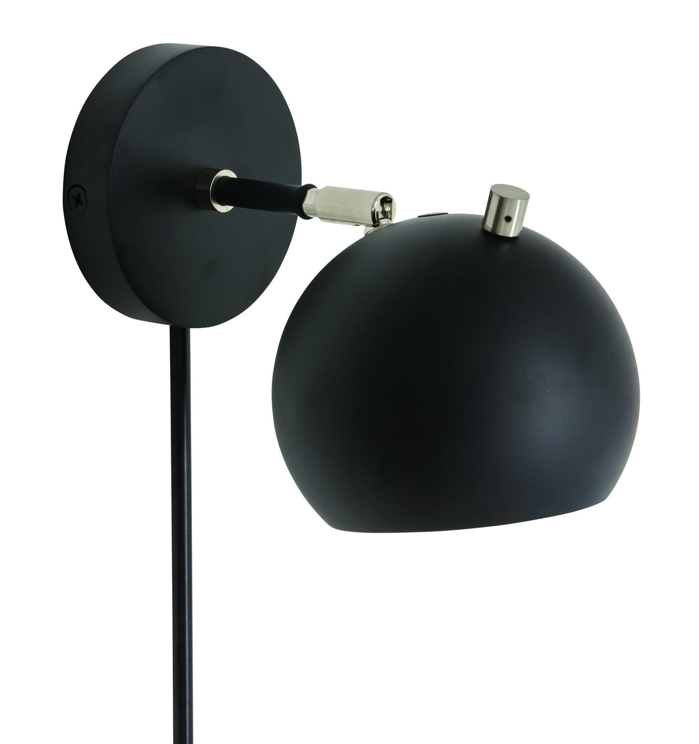 House of Troy - OR775-BLKSN - LED Wall Sconce - Orwell - Black with Satin Nickel Accents