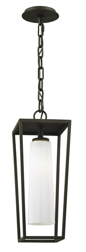 Troy Lighting - F6357-TBK - One Light Hanging Lantern - Mission Beach - Textured Black