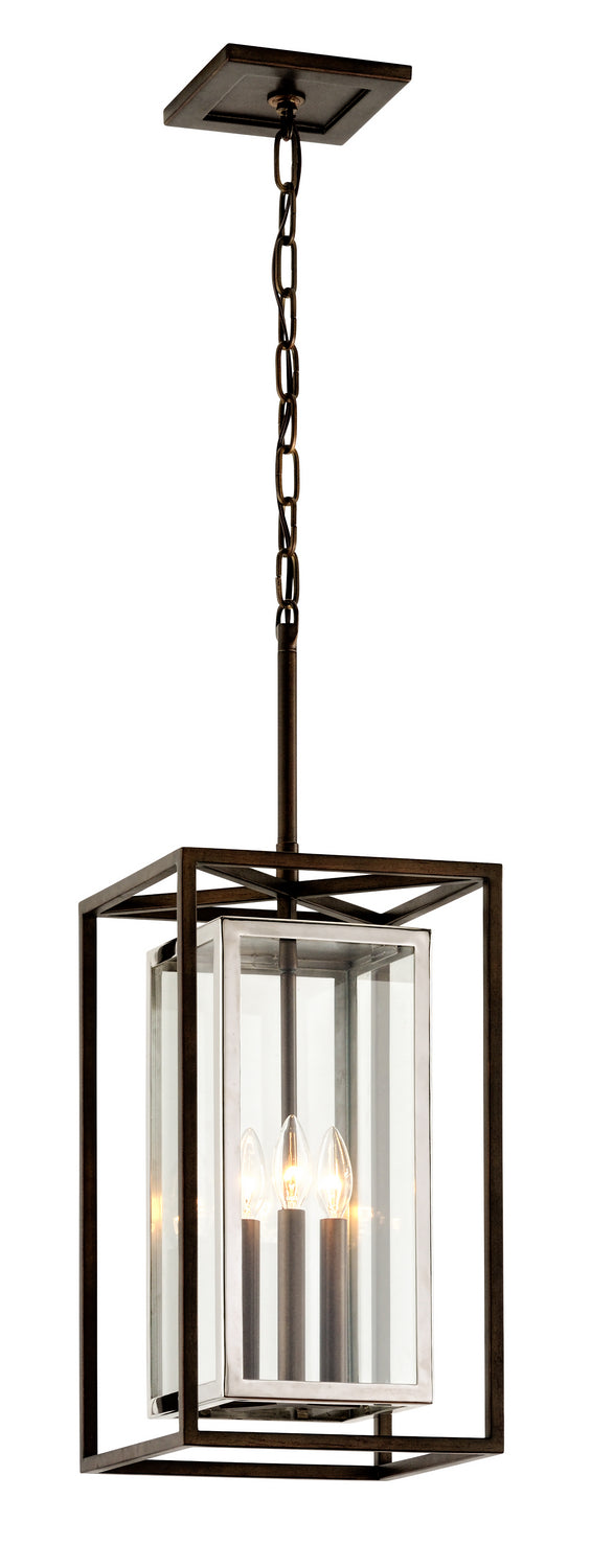 Troy Lighting - F6517-BRZ/SS - Three Light Hanger - Morgan - Bronze/Stainless Steel